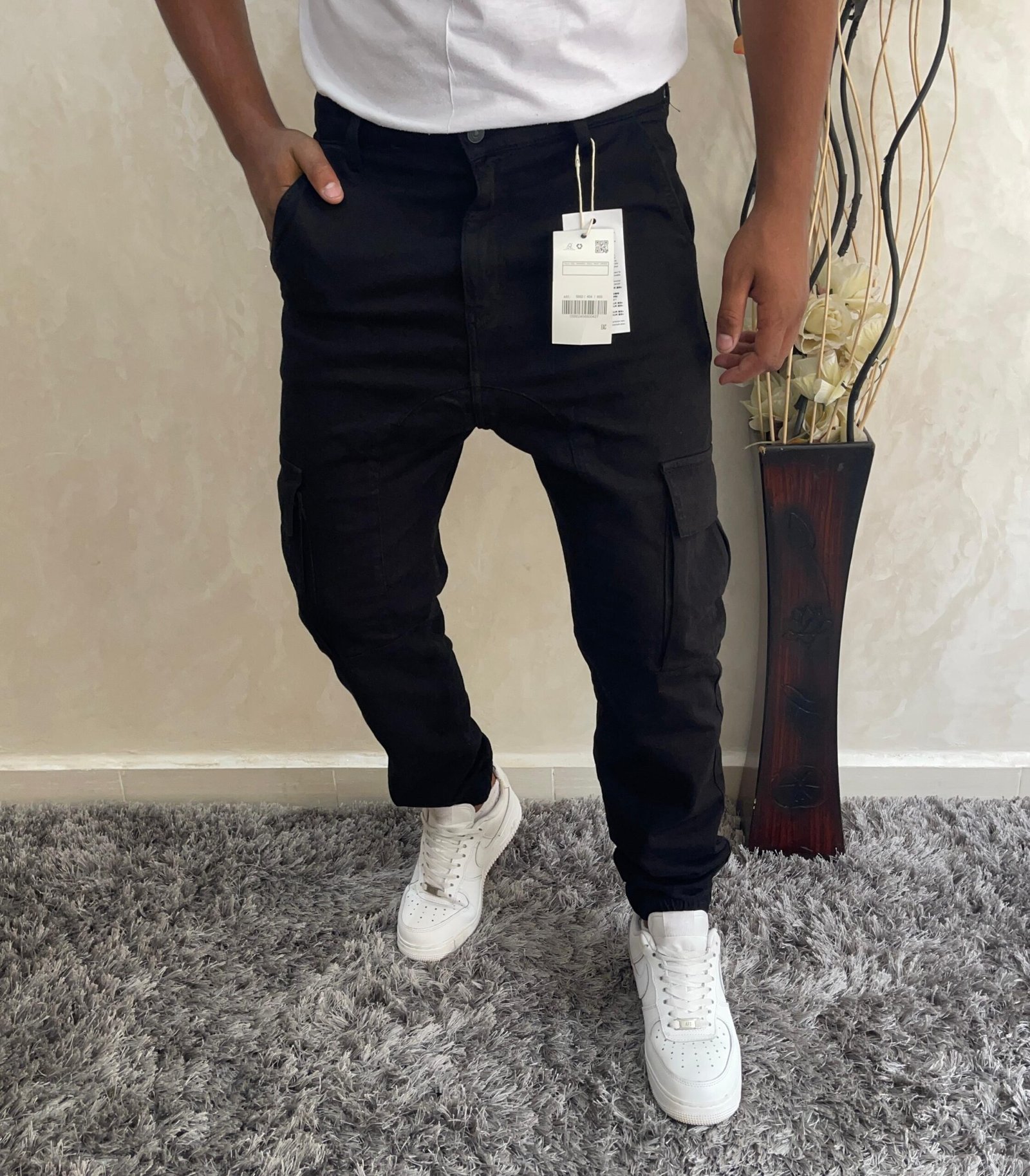 Men's Casual Wild Cargo Pants Outdoors Work Drope Jeans - Image 3