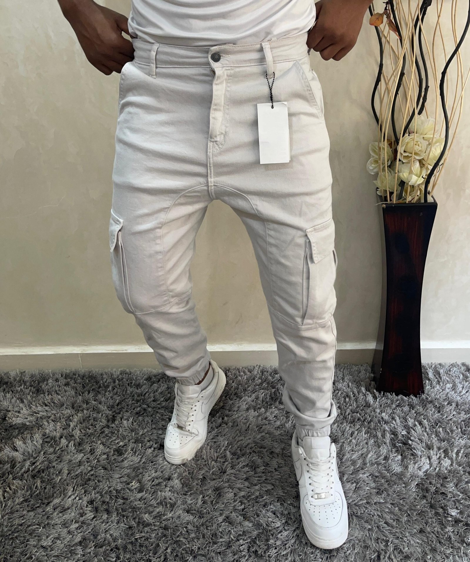 Men's Casual Wild Cargo Pants Outdoors Work Drope Jeans
