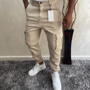 Men's cargo pants beige