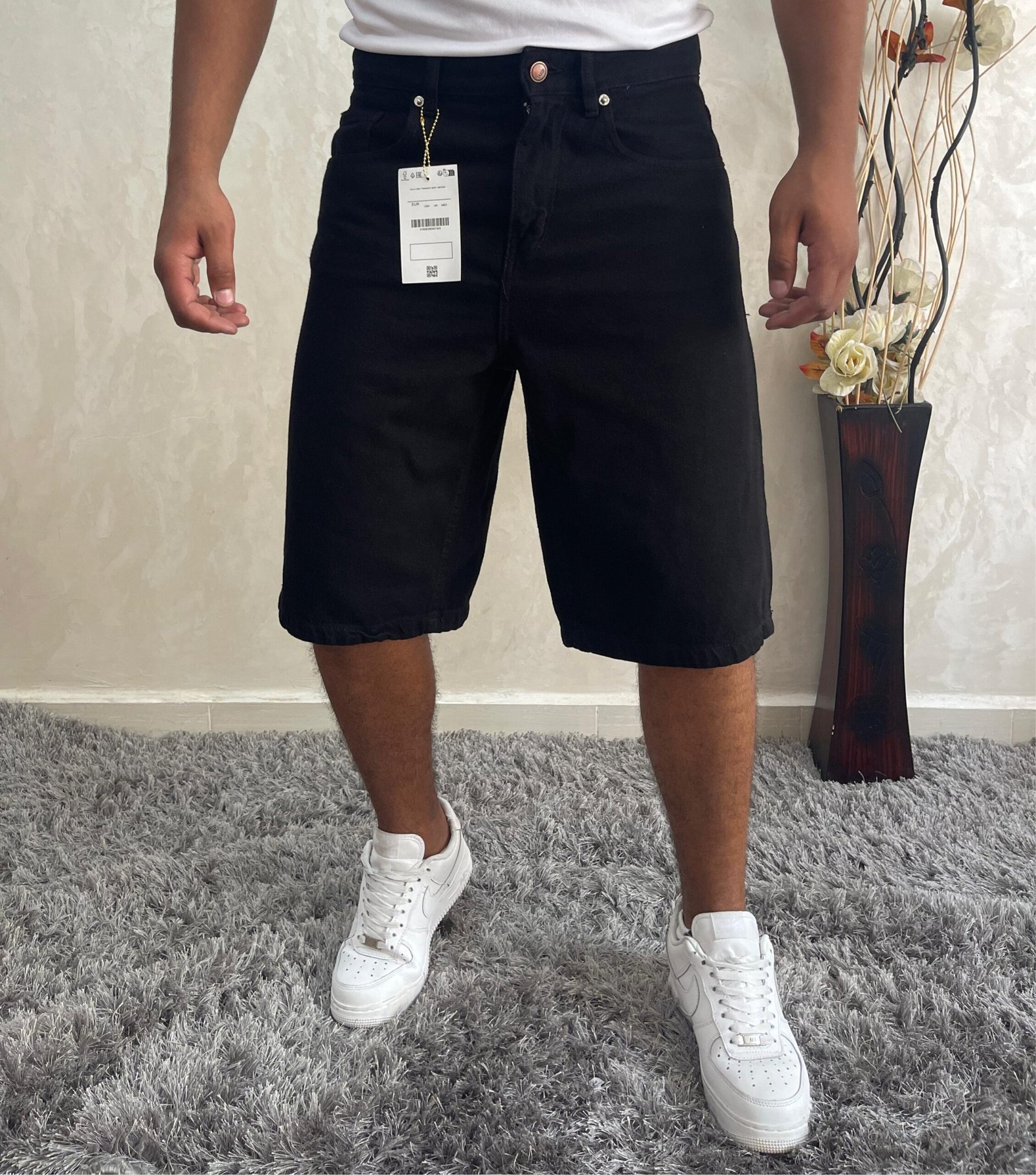 Men Baggy Jorts Y2k Streetwear Loose Fit Hip Hop Skateboard Denim Shorts - Image 3