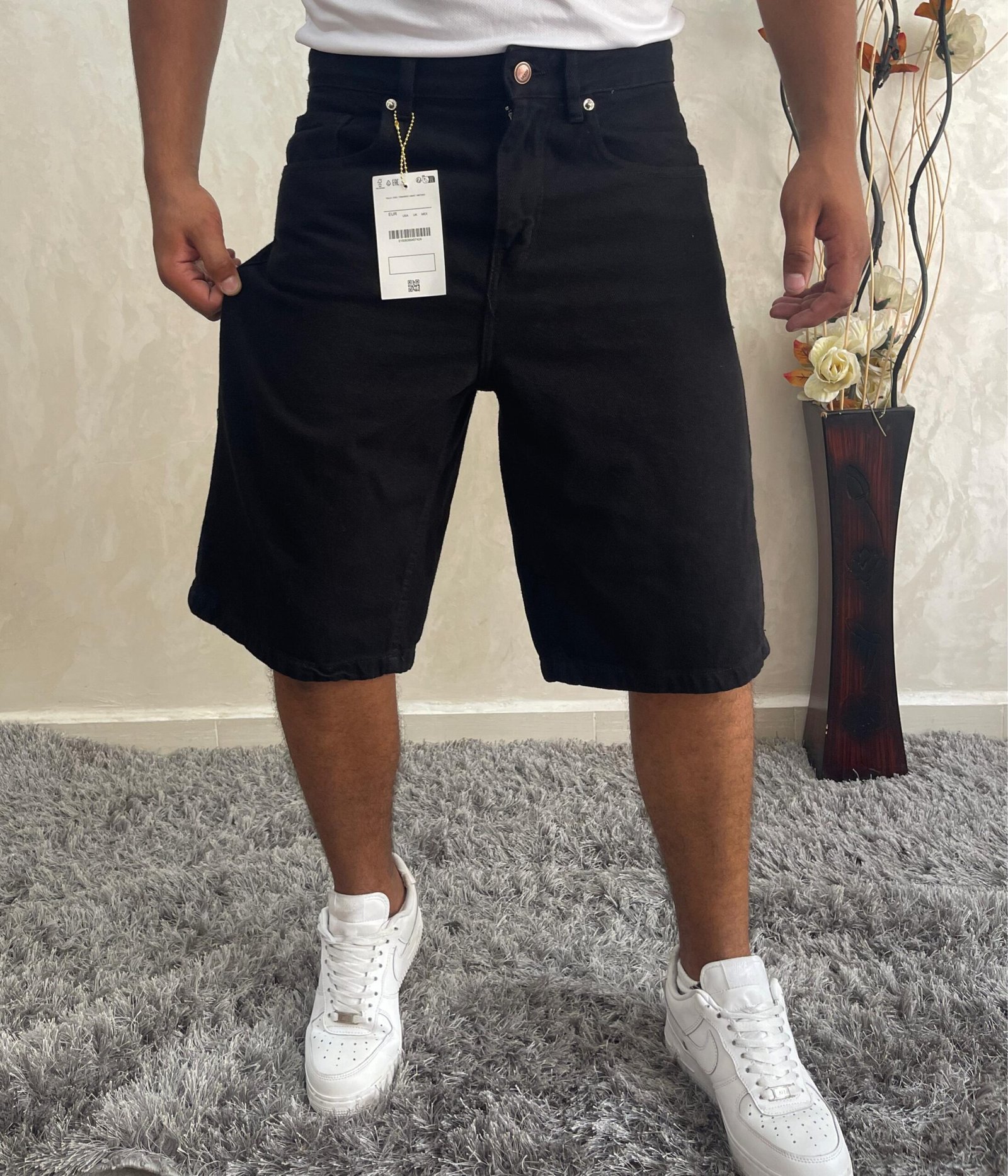 Men Baggy Jorts Y2k Streetwear Loose Fit Hip Hop Skateboard Denim Shorts - Image 2