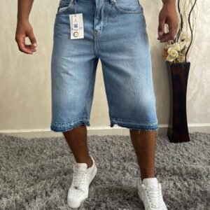 Men Baggy Jorts Y2k Streetwear Loose Fit Hip Hop Skateboard Denim Shorts