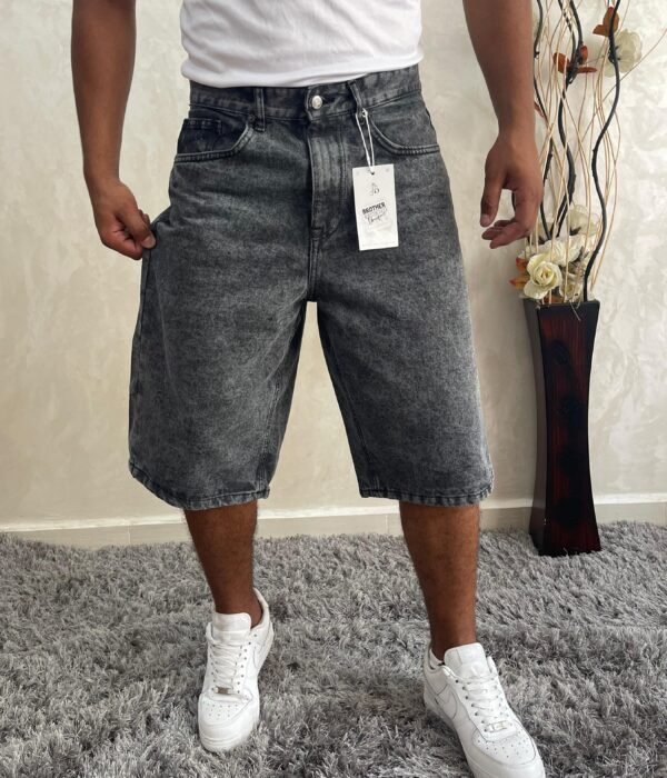 Men Baggy Jorts Y2k Streetwear Loose Fit Hip Hop Skateboard Denim Shorts - Image 5