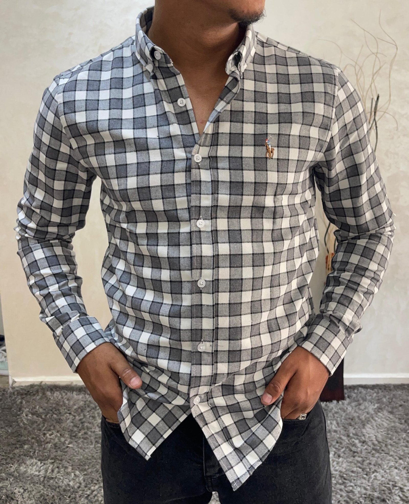 Mens Flannel Shirts Long Sleeve Flannel Shirt for Men Warm Casual Soft Cotton Button Down - Image 2