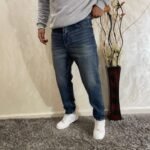 Men's Non-Stretch Loose Fit Cropped Jeans Pants Style