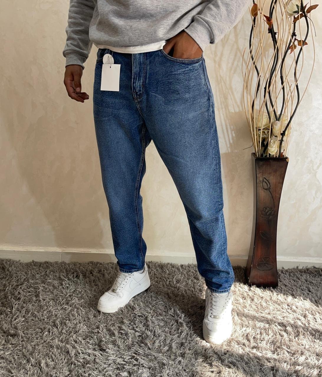 Men's Non-Stretch Loose Fit Boyfriend Jeans Style Pants - Image 3