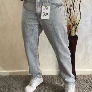 Men's Non-Stretch Loose Fit Boyfriend Jeans Pants Grise claire