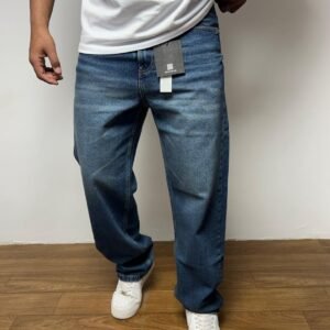 Men's Baggy Jeans Wide Leg – Heavyweight 100% Cotton Loose Fit Jeans,  Multiple Washes Available