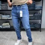 Men's Ripped Jeans Slim Fit Skinny Stretch Jeans Pants v1