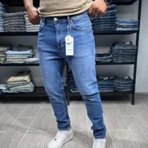 Men's Ripped Jeans Slim Fit Skinny Stretch Jeans Pants v1